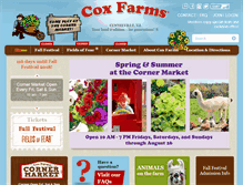 Tablet Screenshot of coxfarms.com